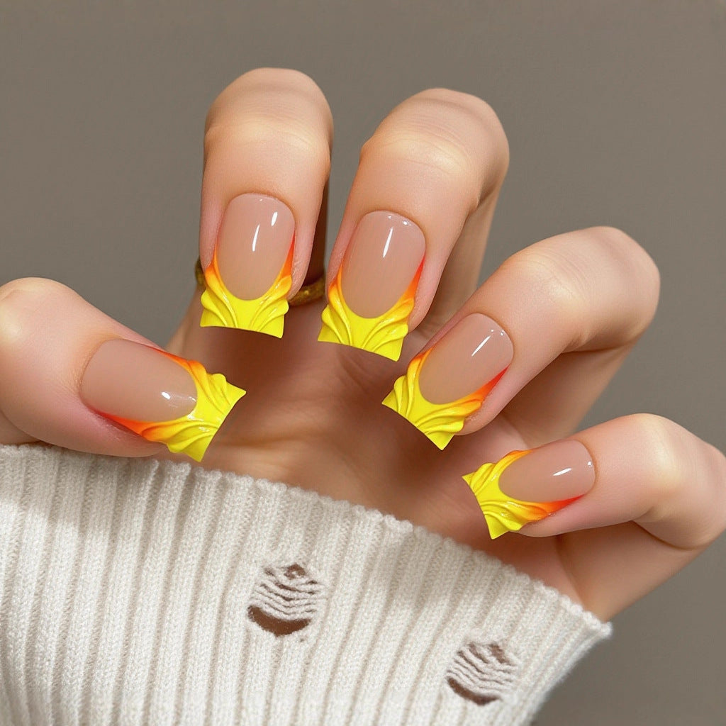 Artificial nails with creative wave design Acalora