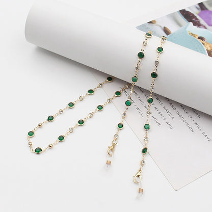 Elegant Crystal-Embellished Eyewear Chain Acalora 1788159829