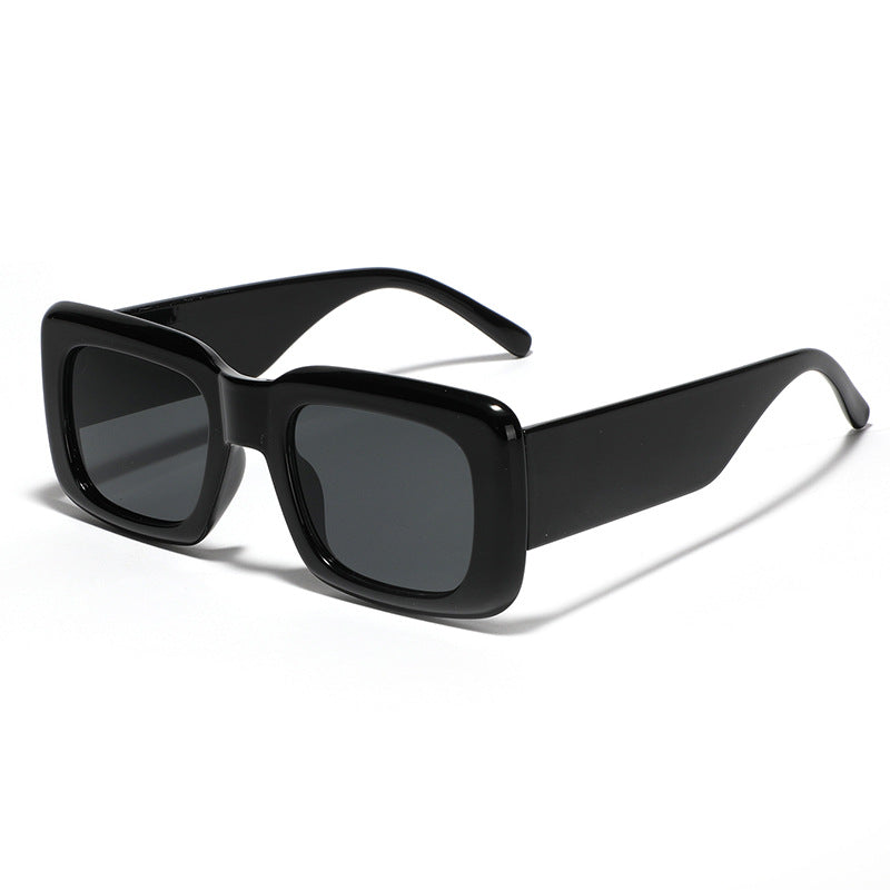 Women's modern square sunglasses with color-coordinated pattern Bowlift