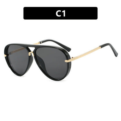 Women's fashion pilot sunglasses with elegant metal accents Bowlift
