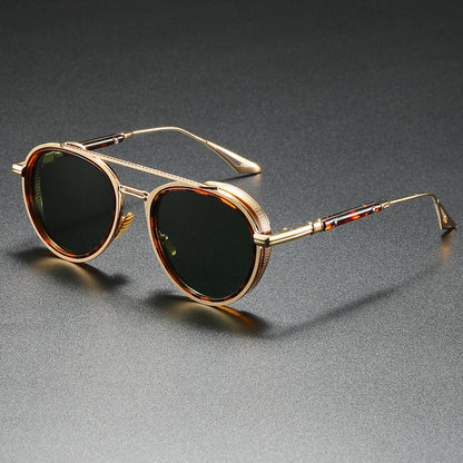 Women's Designer Sunglasses with Luxurious Metal Frame and Retro Accents Bowlift