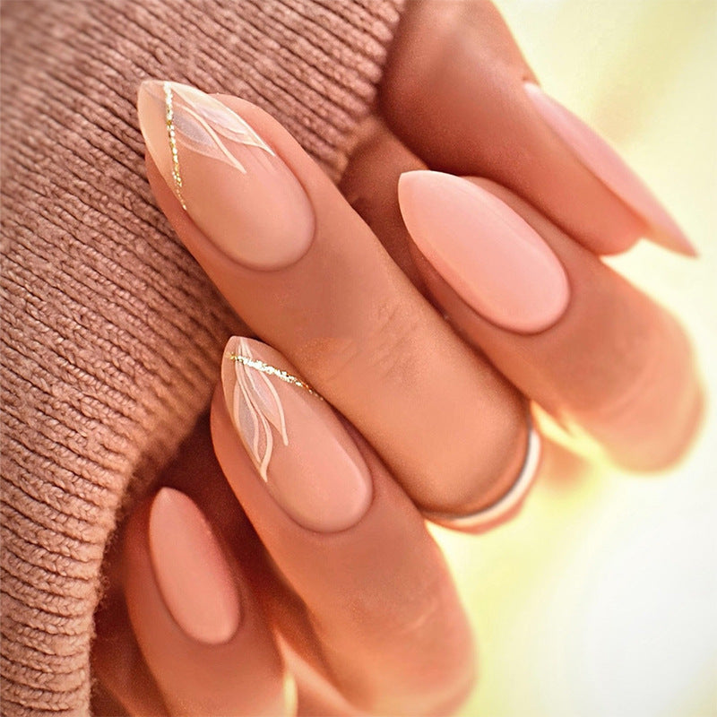 Elegant Floral Inspired Press-On Nail Set Acalora