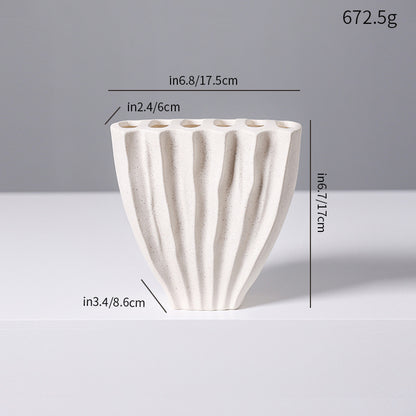 Decorative Textured Ceramic Vase