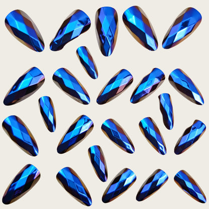 Artificial nails with faceted design Acalora
