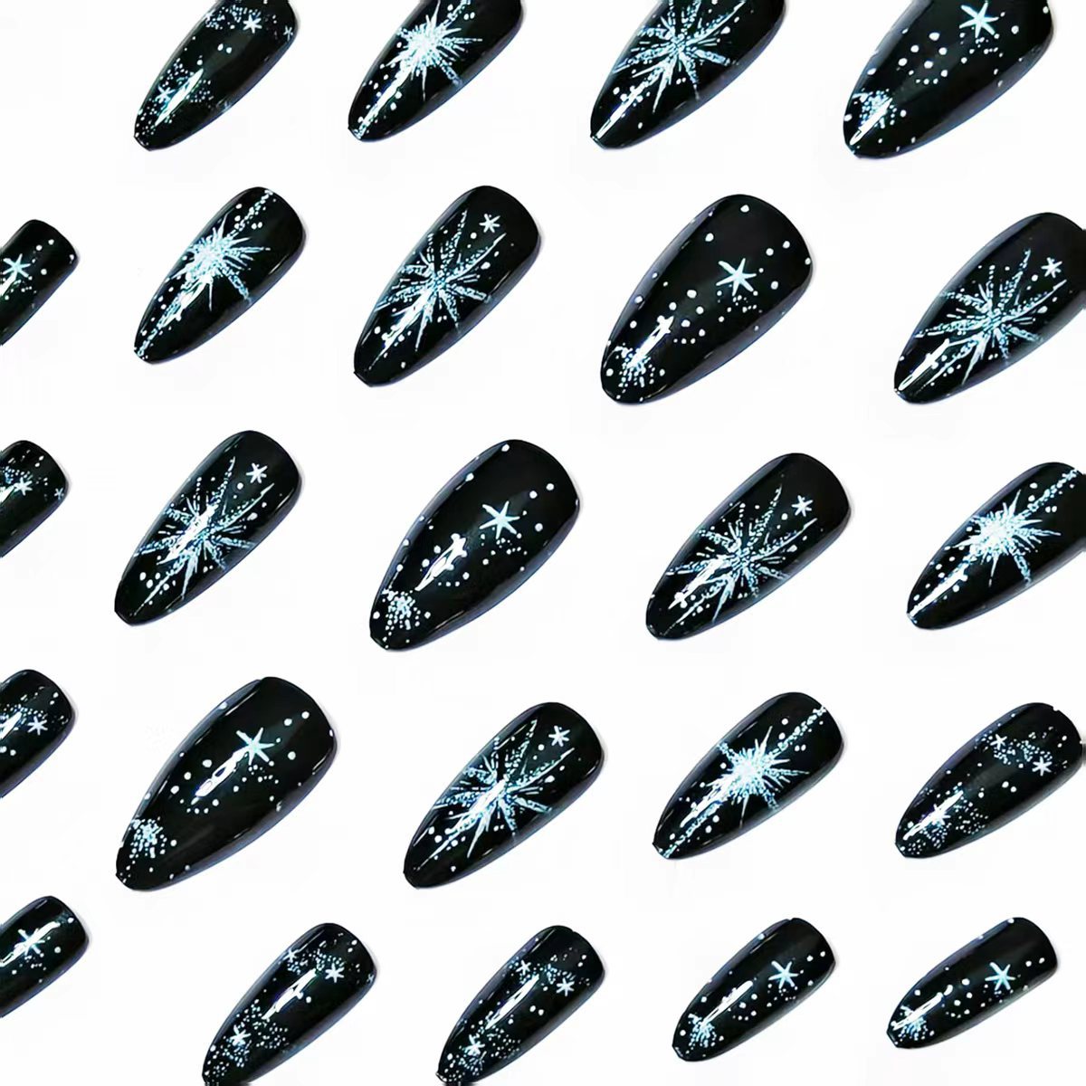 Starry Night Themed Nail Art Acalora