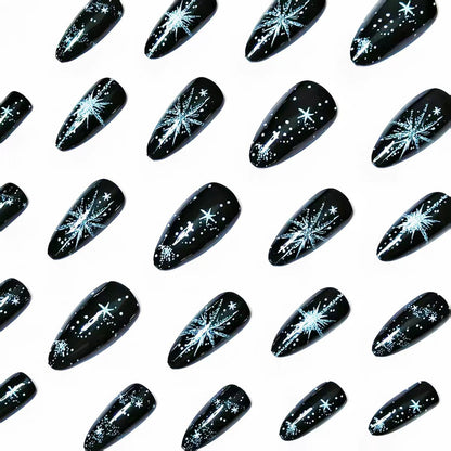Starry Night Themed Nail Art Acalora
