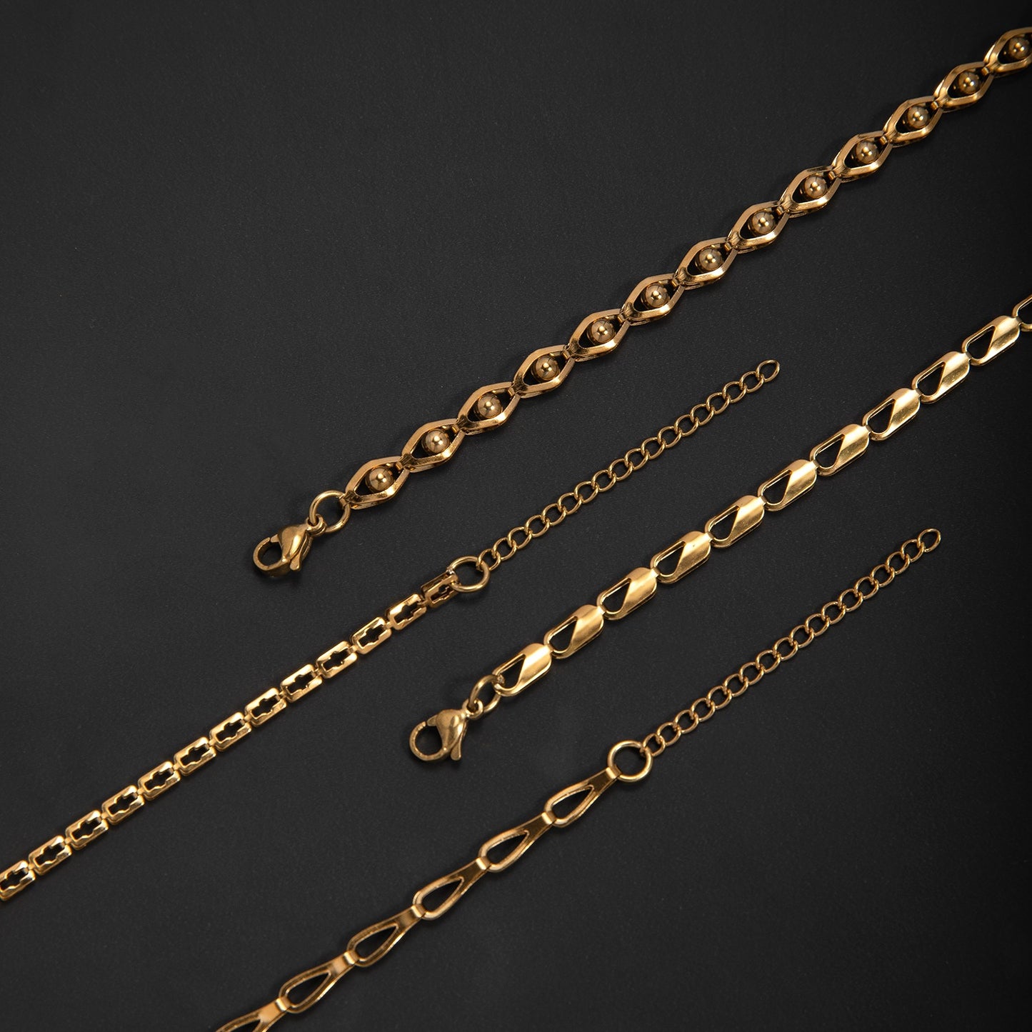 Adjustable Contemporary Link Bracelet Acalora