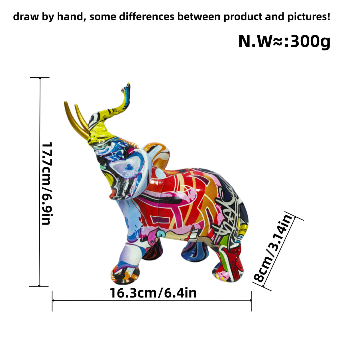Artistically designed elephant figure Acalora