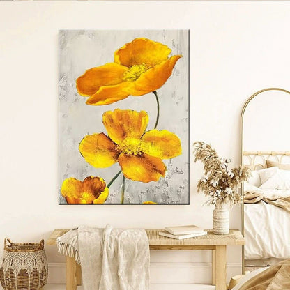 Floral Textured Wall Art Decor