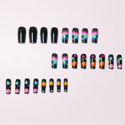 Celestial-Themed Nail Art Acalora