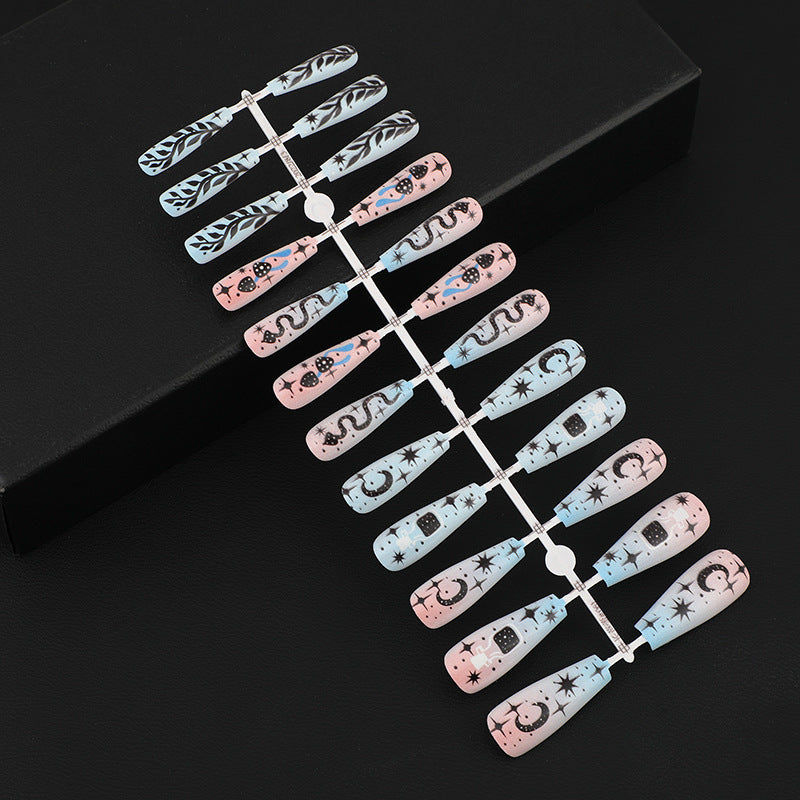 Creative nail art with mystical patterns Acalora