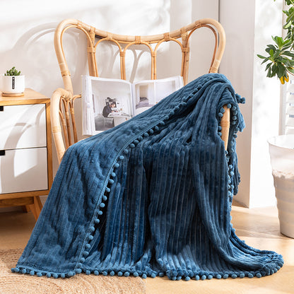 Unisex Cozy Textured Throw Blanket