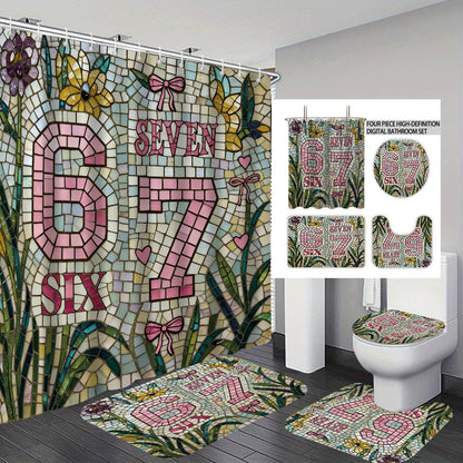 Colorful Dessert-Themed Bathroom Set