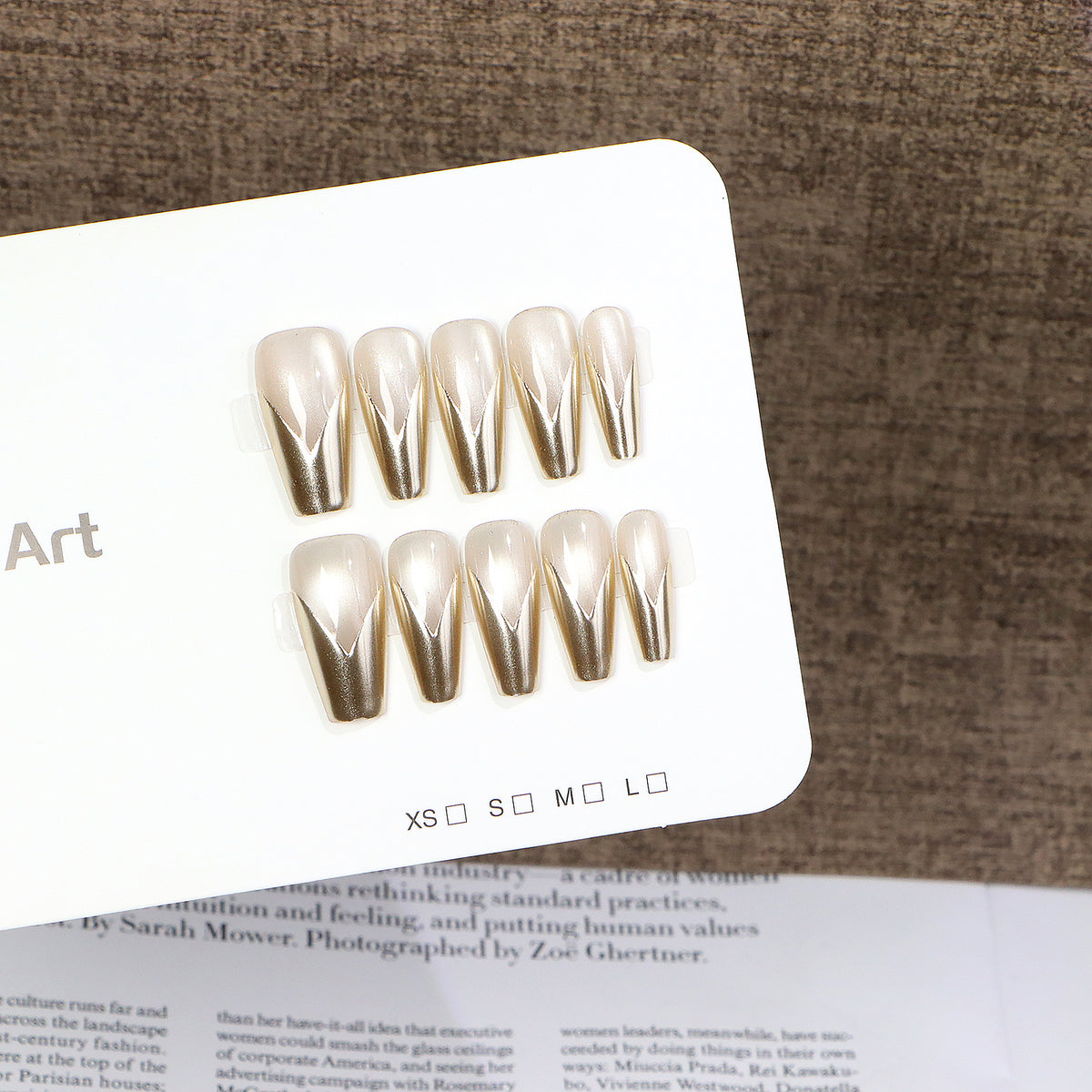Elegant Stiletto Press-On Nail Art Set Acalora
