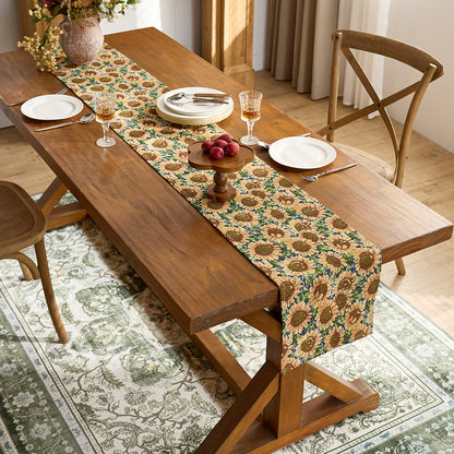 Decorative Floral Table Runner