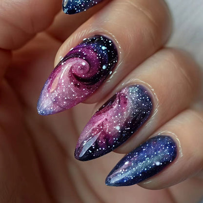 Galaxy-Inspired Nail Art Acalora