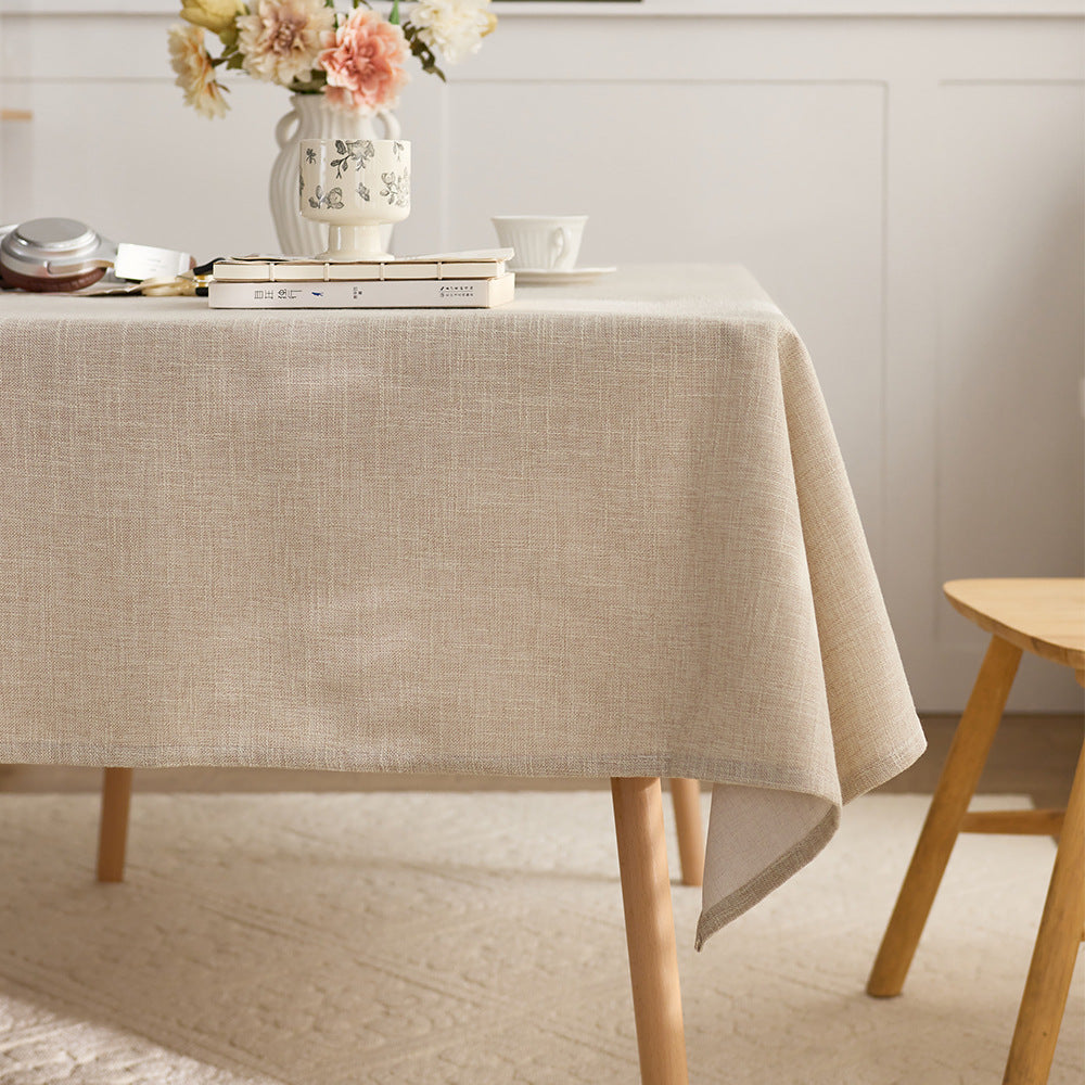 Elegant Textured Fabric Tablecloth