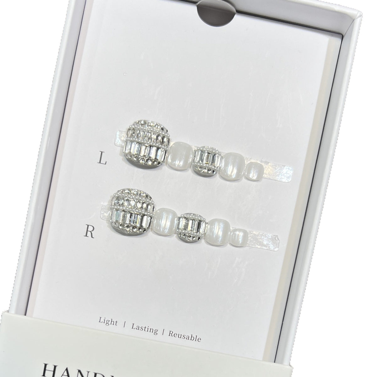 Decorative Crystal-Embellished Hair Clip Set Acalora
