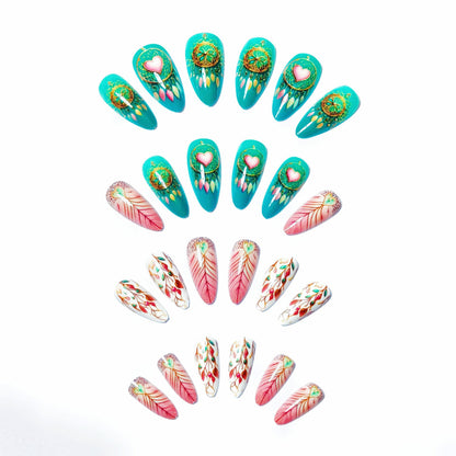 Dreamcatcher-Inspired Artistic Nail Art Acalora