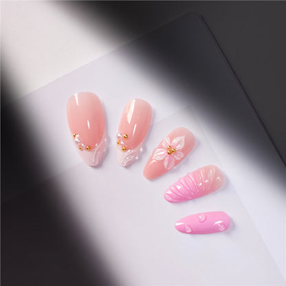 Artistic 3D Floral Press-On Nail Kit Acalora