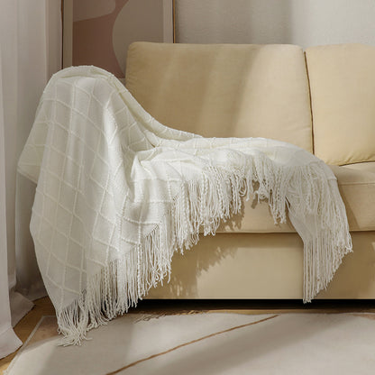 Unisex Cozy Textured Throw Blanket