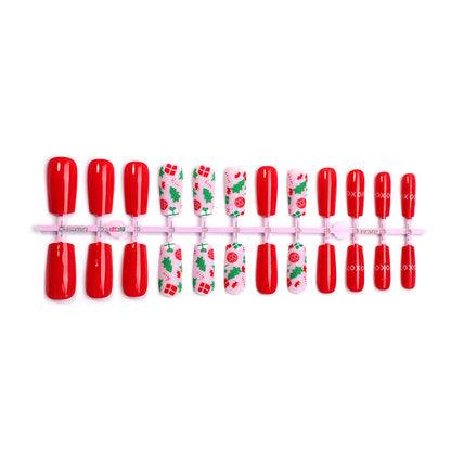 Holiday-Themed Press-On Nail Set Acalora