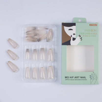 Artificial nails with elegant glitter accents Acalora