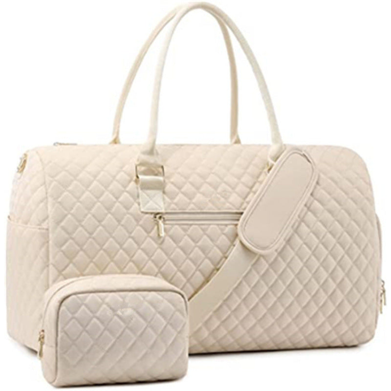 Quilted Weekender Duffle Bag Acalora