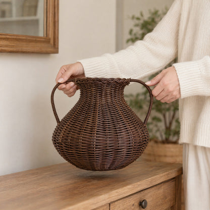 Deko-Vase Made of Rattan Acalora