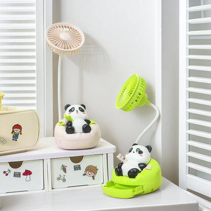 Women Portable Mini Fan with Cute Panda Design Bowlift