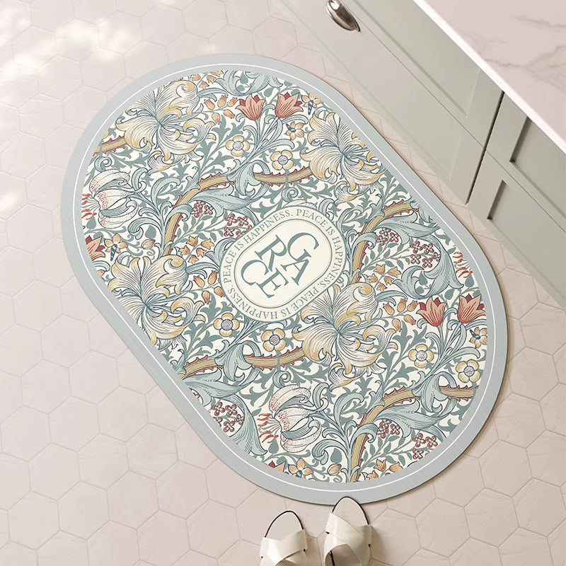 Decorative Floral Bath Mat