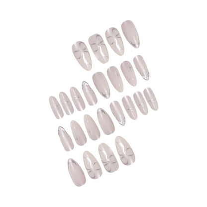 Elegant Stiletto Press-On Nail Art with Glossy Finish Acalora