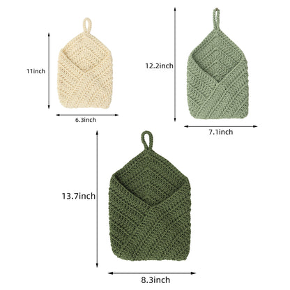 Hand-knotted storage bag Acalora
