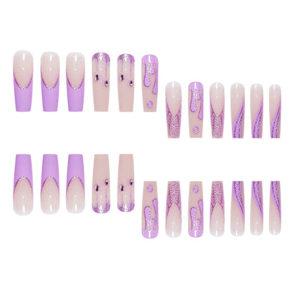 Glamorous Decorative Press-On Nail Extensions Acalora