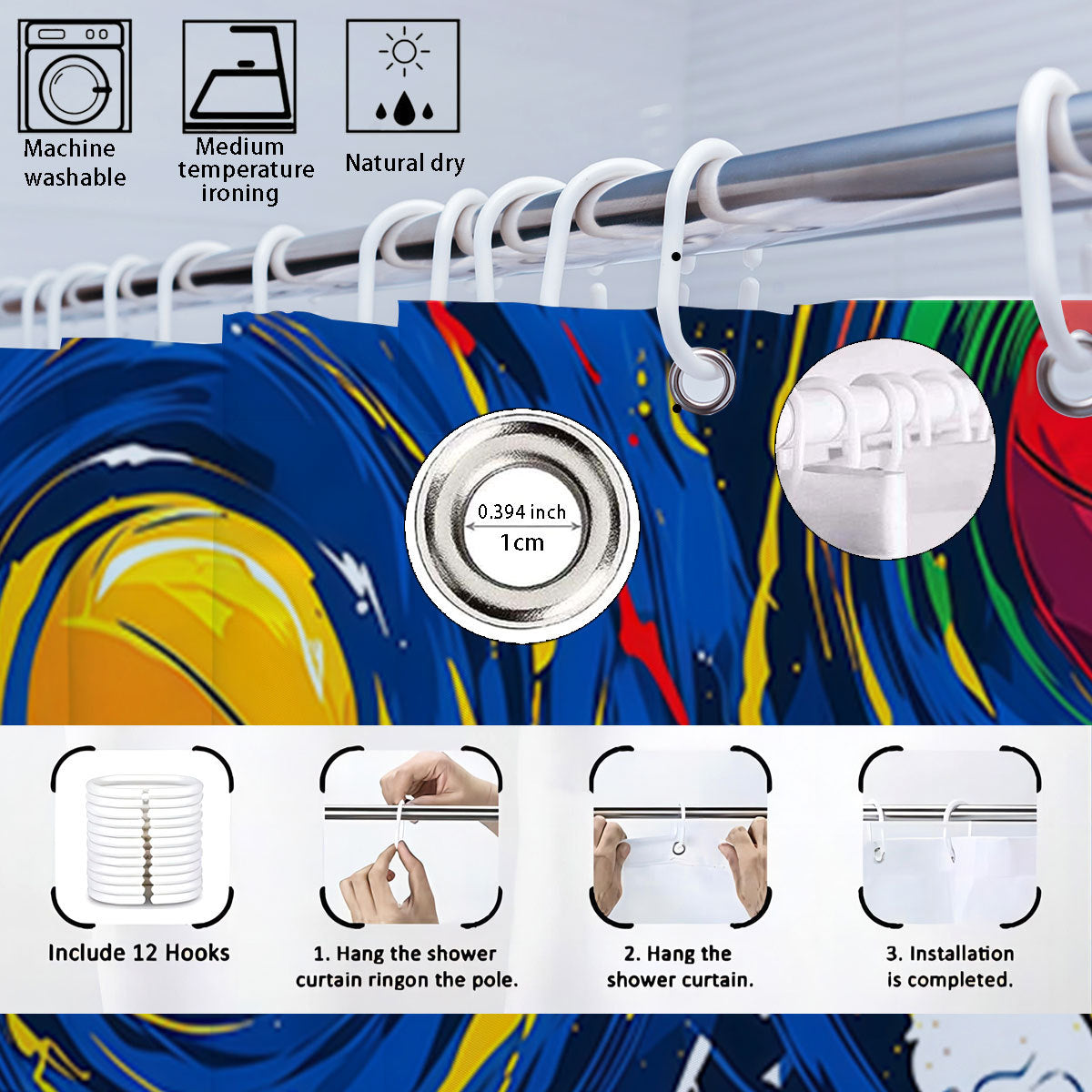 Creative Universe-Themed Bathroom Set