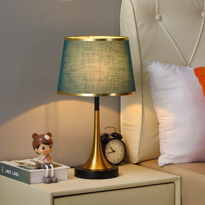 Elegant Table Lamp with Gold Accents