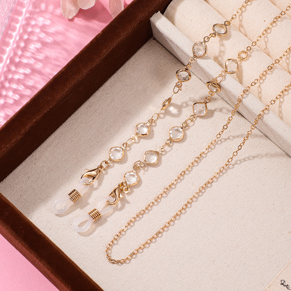 Artistic Beaded Eyewear Chain Acalora