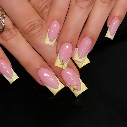 Elegant Stiletto French Tip Nail Art Acalora