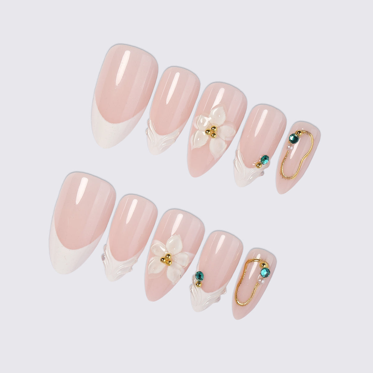Elegant Decorative Press-On Nail Set Acalora 1788495787