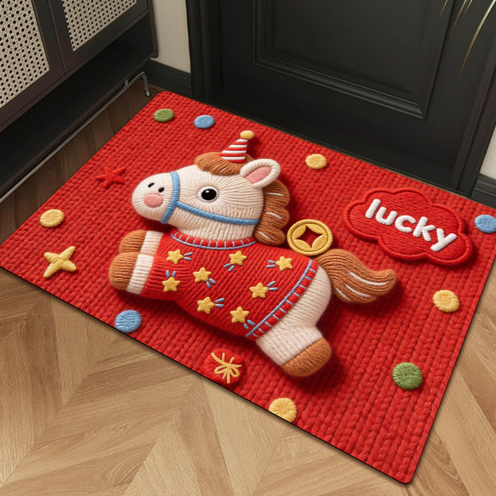 Playful Cartoon Unicorn Bath Mat Acalora