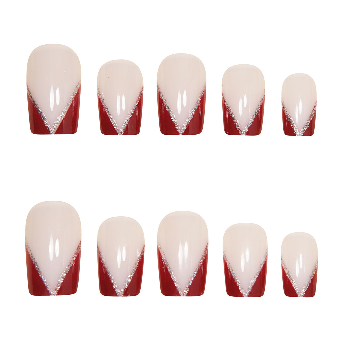 Decorative Stiletto Press-On Nail Art Set Acalora