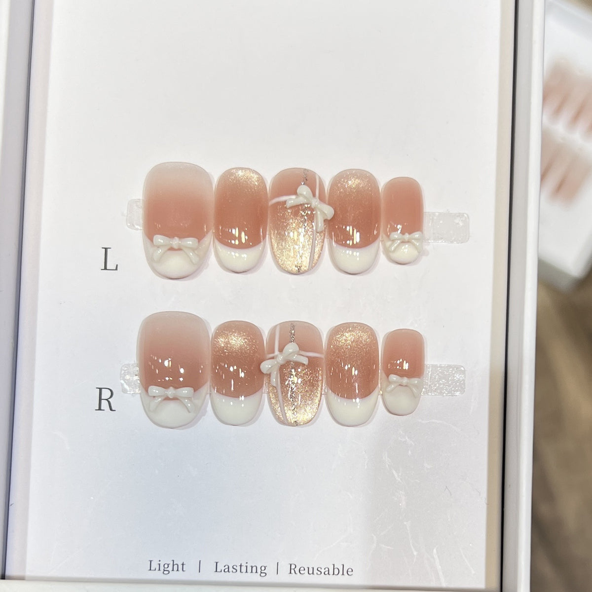 Elegant Reusable Press-On Nail Set Acalora