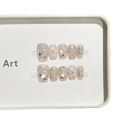 Decorative Acrylic Press-On Nail Art Set Acalora