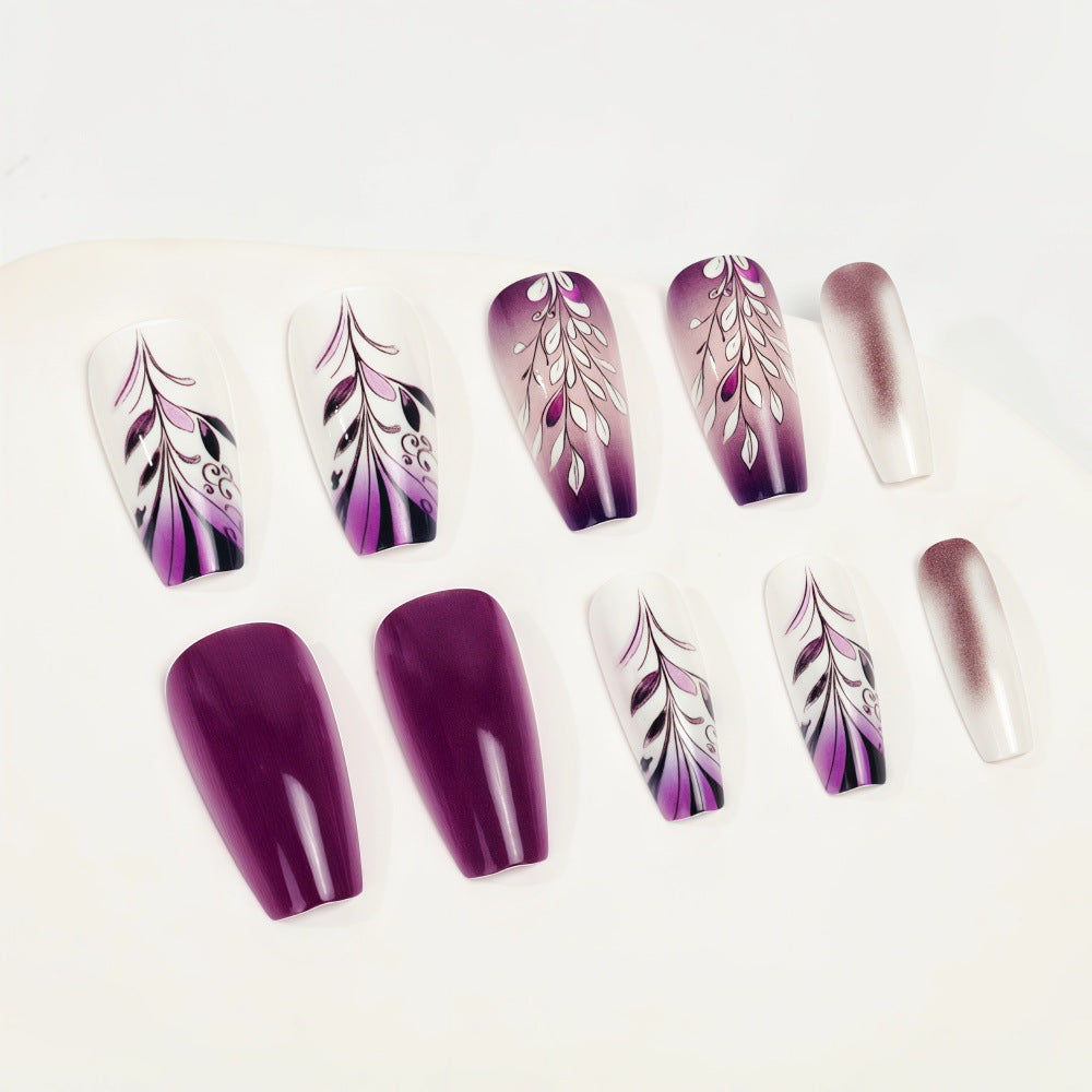 Artificial nails with elegant floral design Acalora