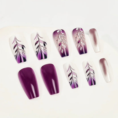 Artificial nails with elegant floral design Acalora
