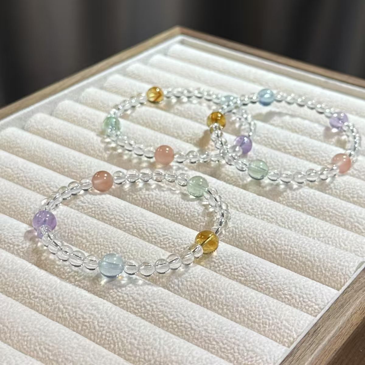 Adjustable Gemstone Stretch Bracelet Acalora