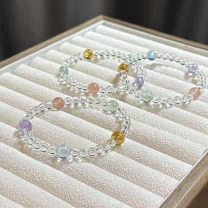Adjustable Gemstone Stretch Bracelet Acalora