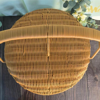 Handcrafted Woven Picnic Basket Acalora