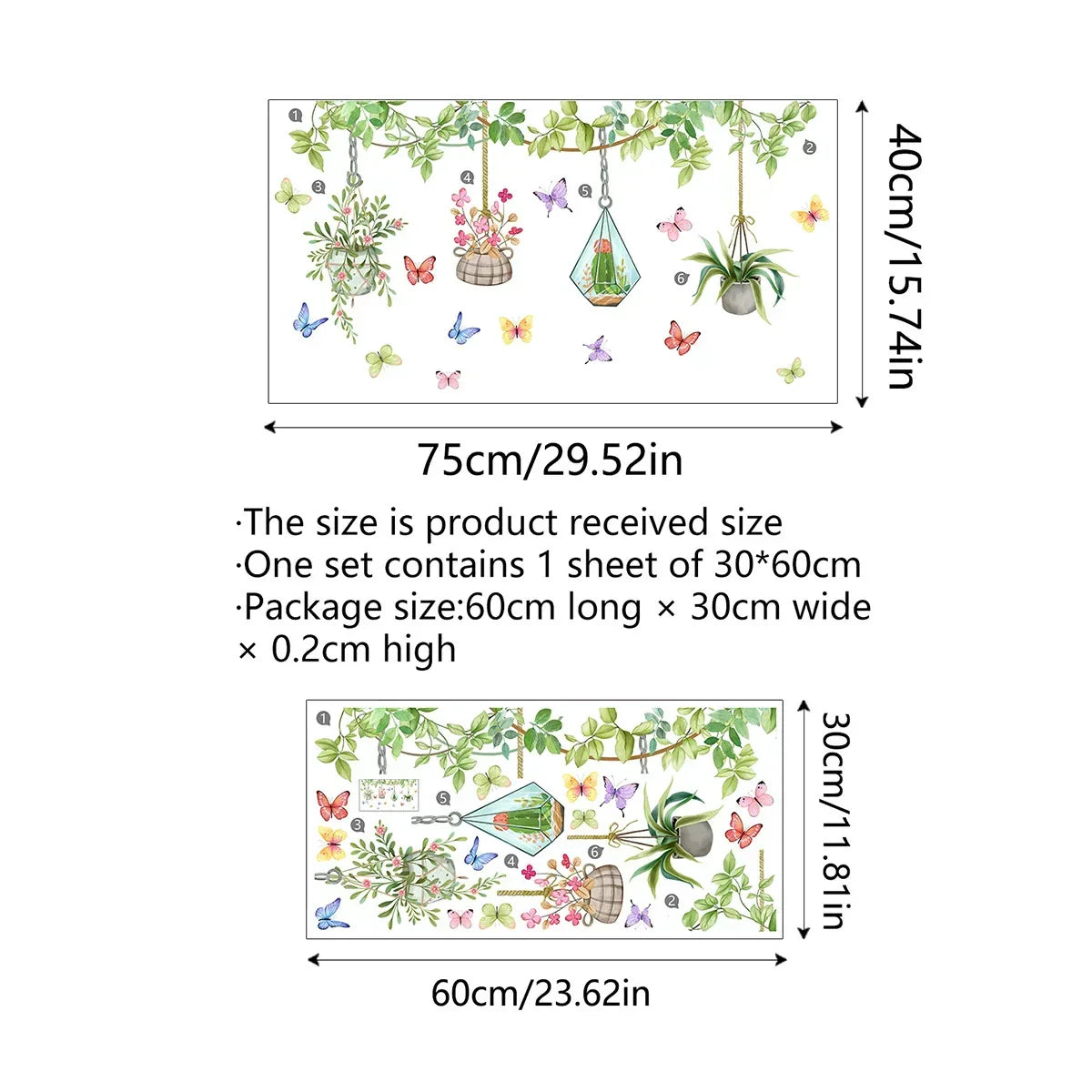 BowLift | 💐 Colorful Floral Bouquet Window Sticker 🖼️ (Removable without leaving marks)