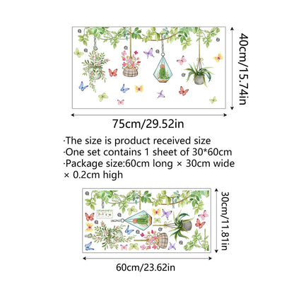 BowLift | 💐 Colorful Floral Bouquet Window Sticker 🖼️ (Removable without leaving marks)